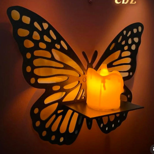 DIY Miniature shelves Wooden | Butterflies