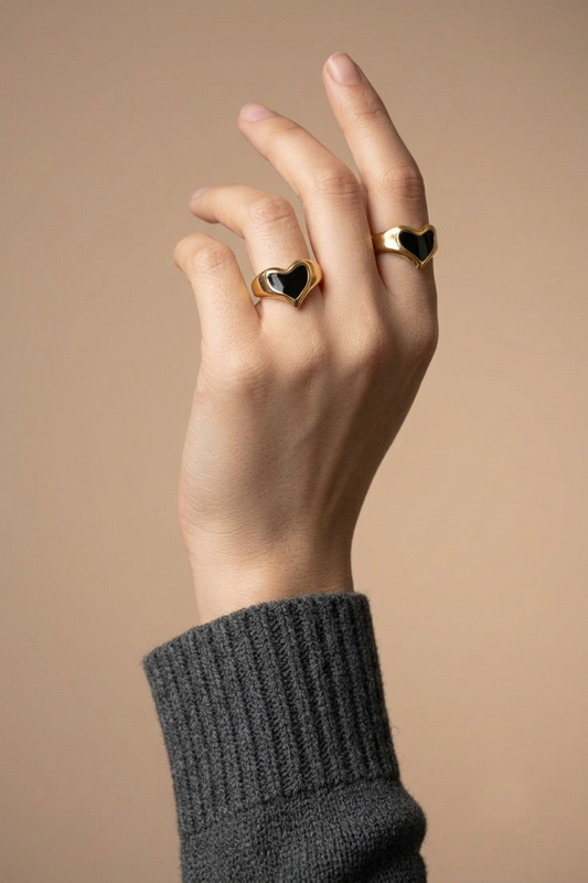 Whitney Heart Signet Ring