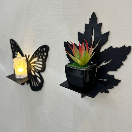 DIY Miniature shelves Wooden | Leaves