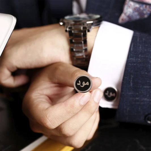 Urdu Stone Cufflinks - New Edition