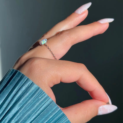 White Opal - Self Love Ring