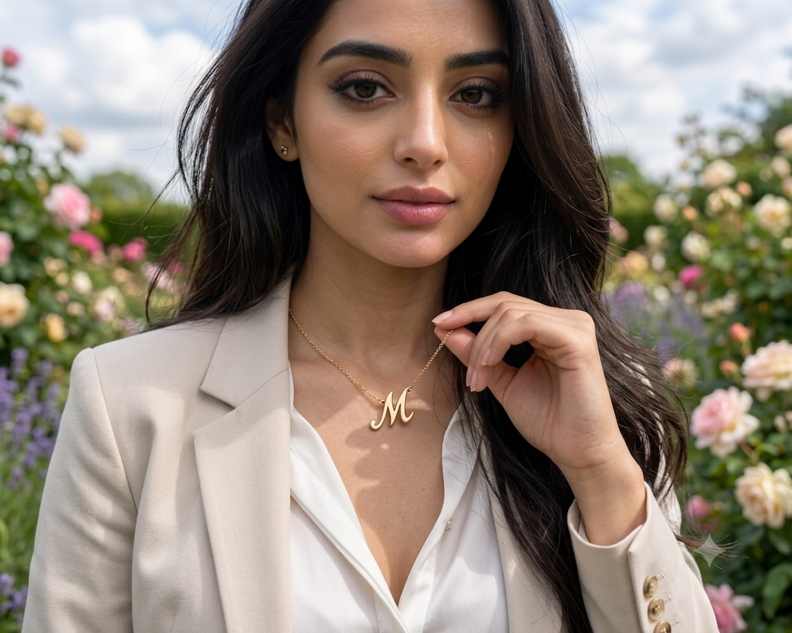 Signature Style Name Necklace With Diamond