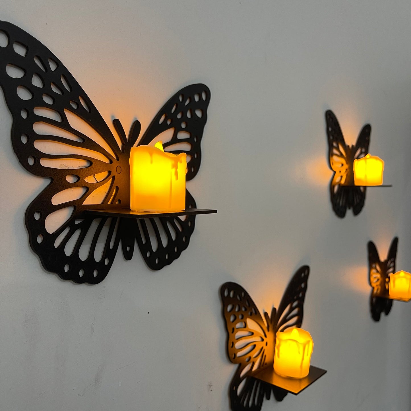 DIY Miniature shelves Wooden | Butterflies