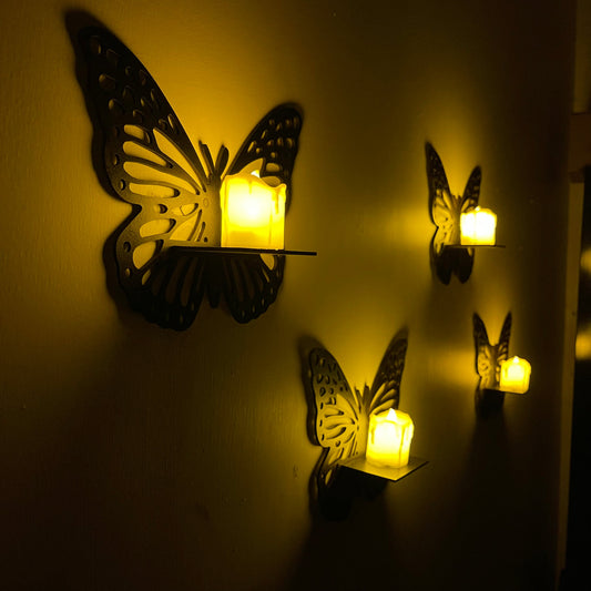 DIY Miniature shelves Wooden | Butterflies