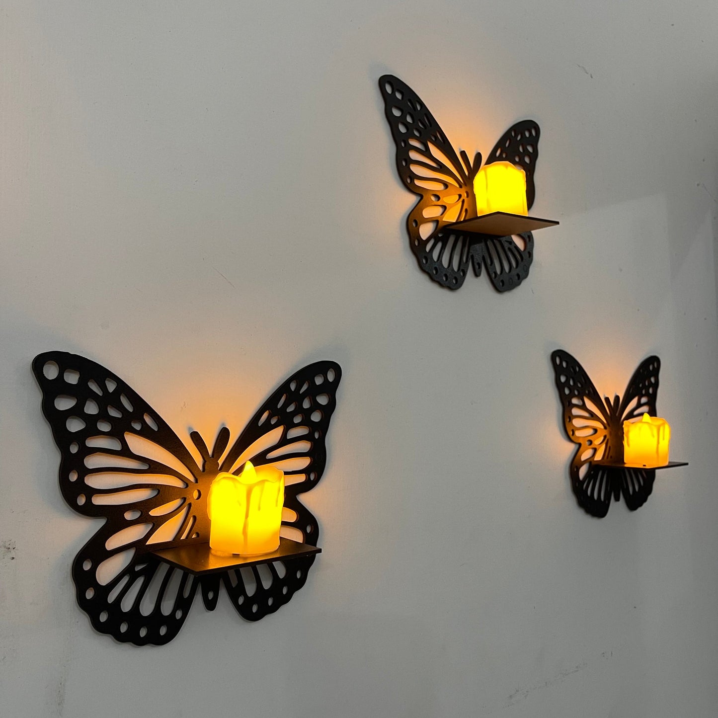 DIY Miniature shelves Wooden | Butterflies