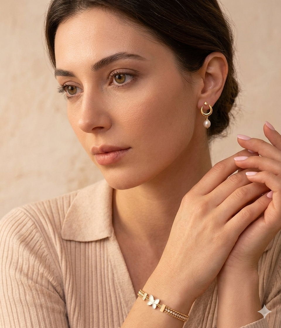 Calligraphed Initial Earrings