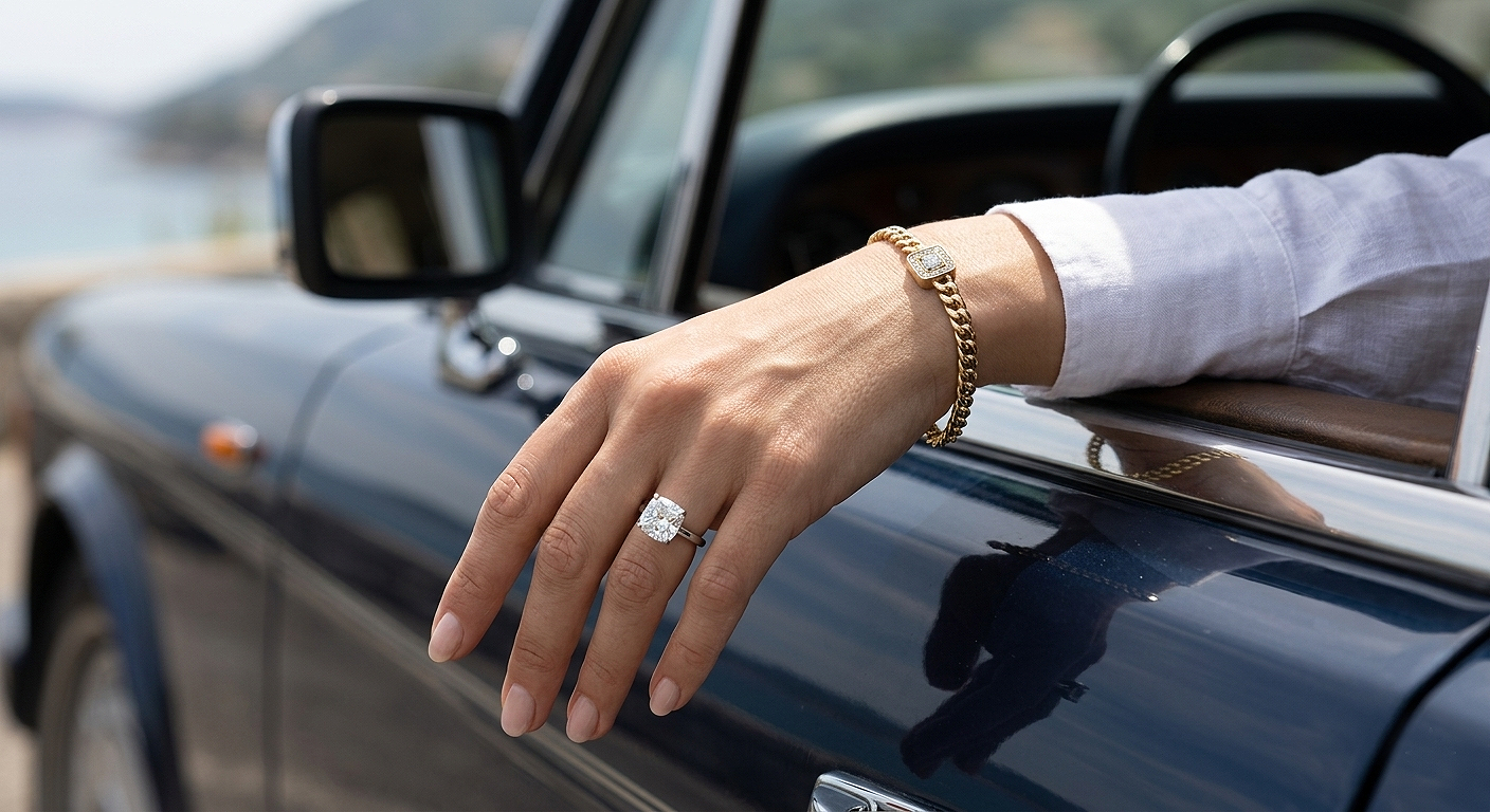 The Aurelia Textured Minimalist Bangle