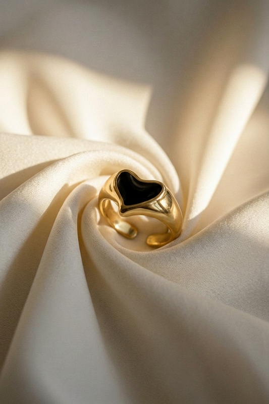 Whitney Heart Signet Ring