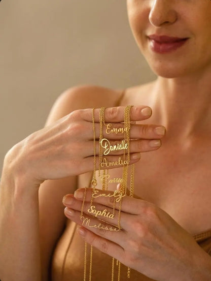 Personalized Name Necklace |Minimalist Layering Jewelry