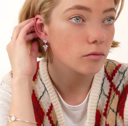 Marquise Leaf Drop Earrings