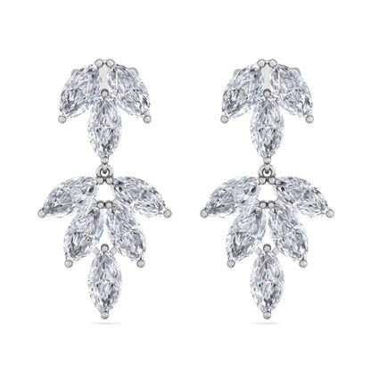 Marquise Leaf Drop Earrings