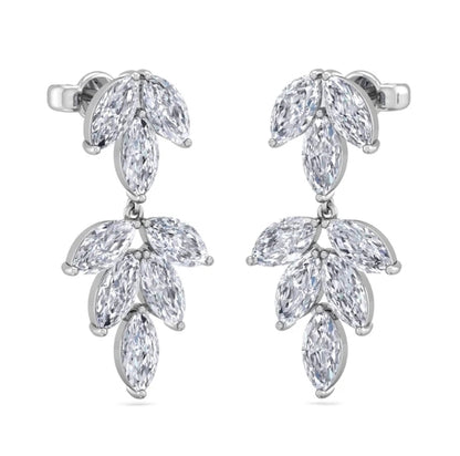Marquise Leaf Drop Earrings