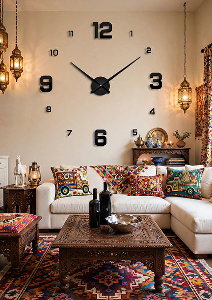 Acrylic Wall Clocks with 12 inches needles