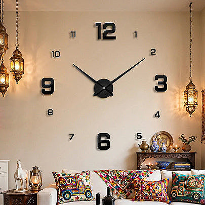 Acrylic Wall Clocks with 12 inches needles