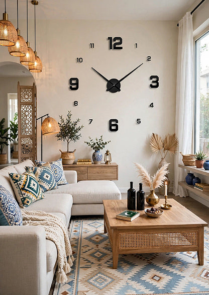 Acrylic Wall Clocks with 12 inches needles