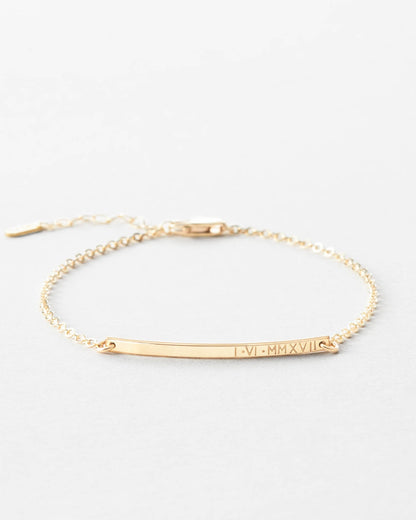 Tiny Bar Personalized Bracelet