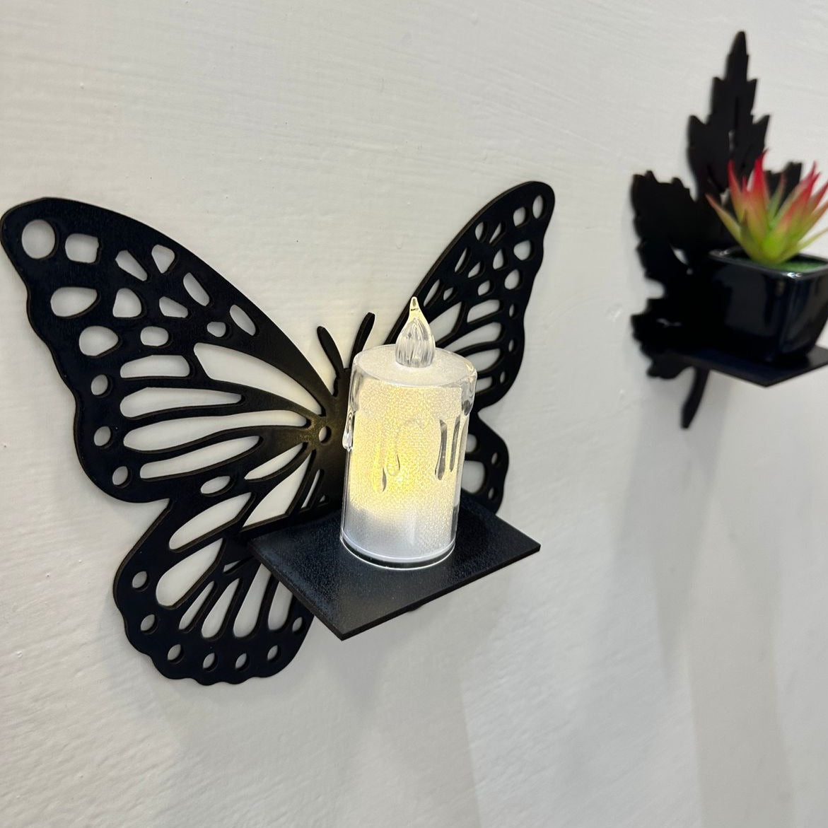 DIY Miniature shelves Wooden | Leaves