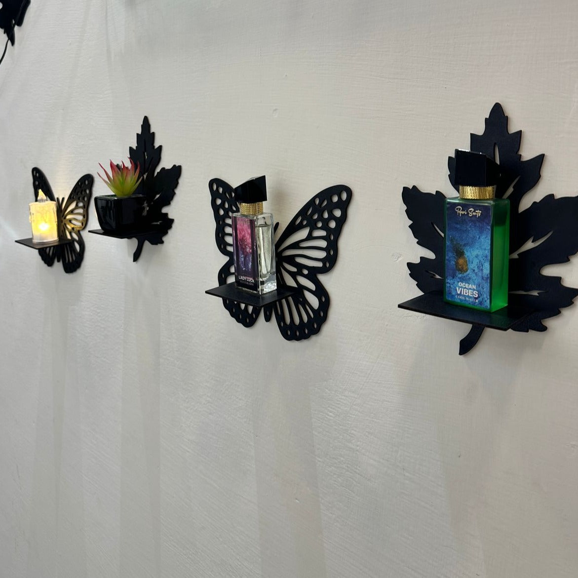 DIY Miniature shelves Wooden | Leaves