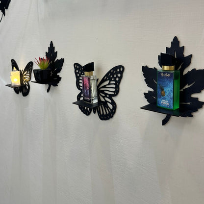 DIY Miniature shelves Wooden | Leaves
