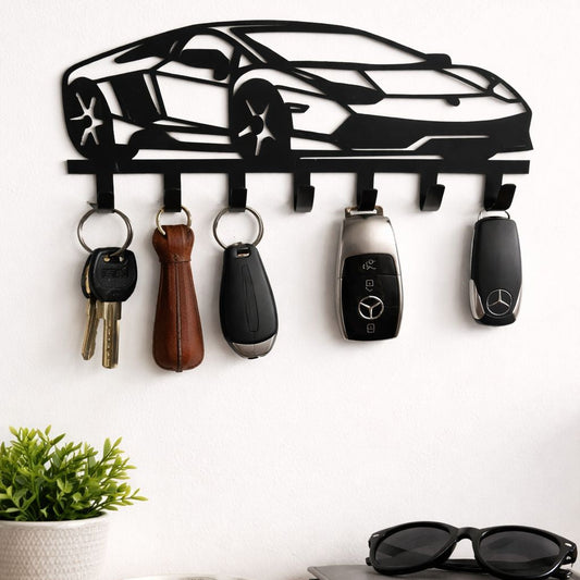Metal Car Key Holder Wall Mount Key Rack for Home Decoration