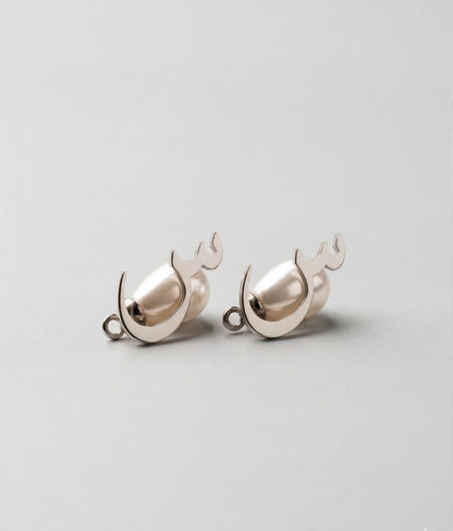 Calligraphed Initial Earrings