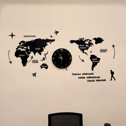 World Map Wall Clock - Wall Clock