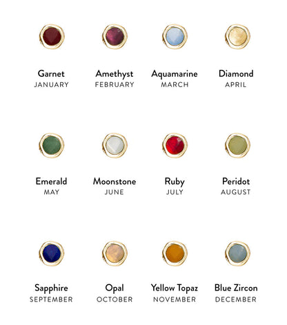 Personalized Arabic Name Necklace with Birthstone