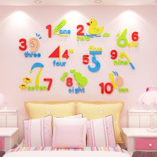 Counting Wall Art For Babies Room