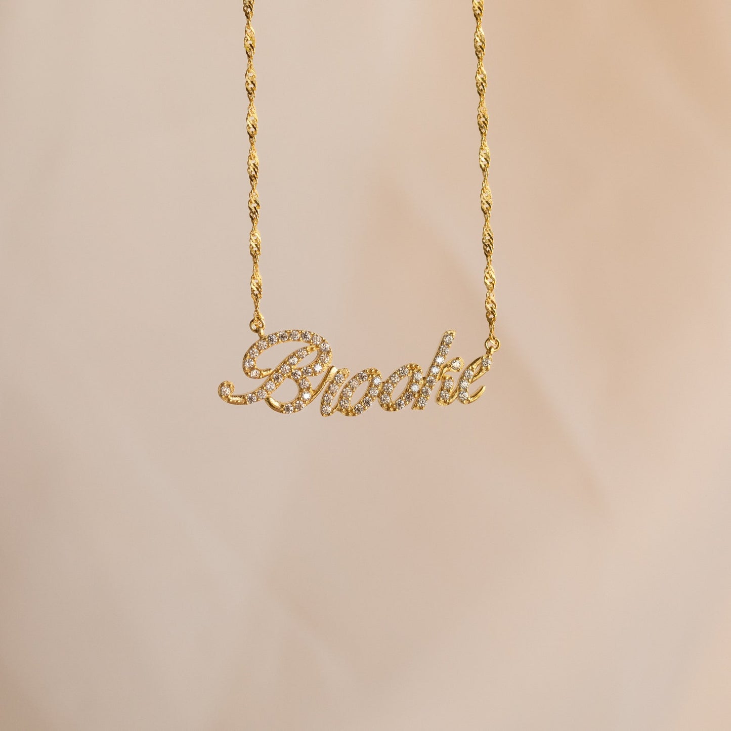Custom zircon Name Necklace