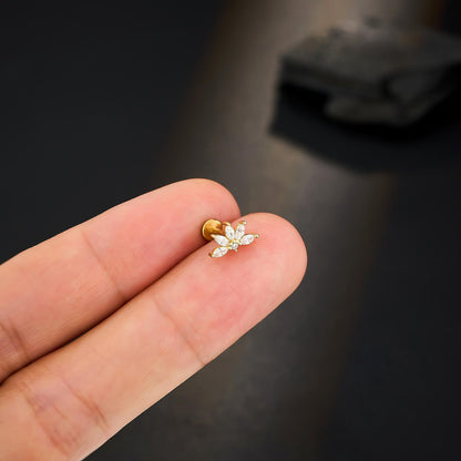 Marquise Flower Cluster Cartilage Stud