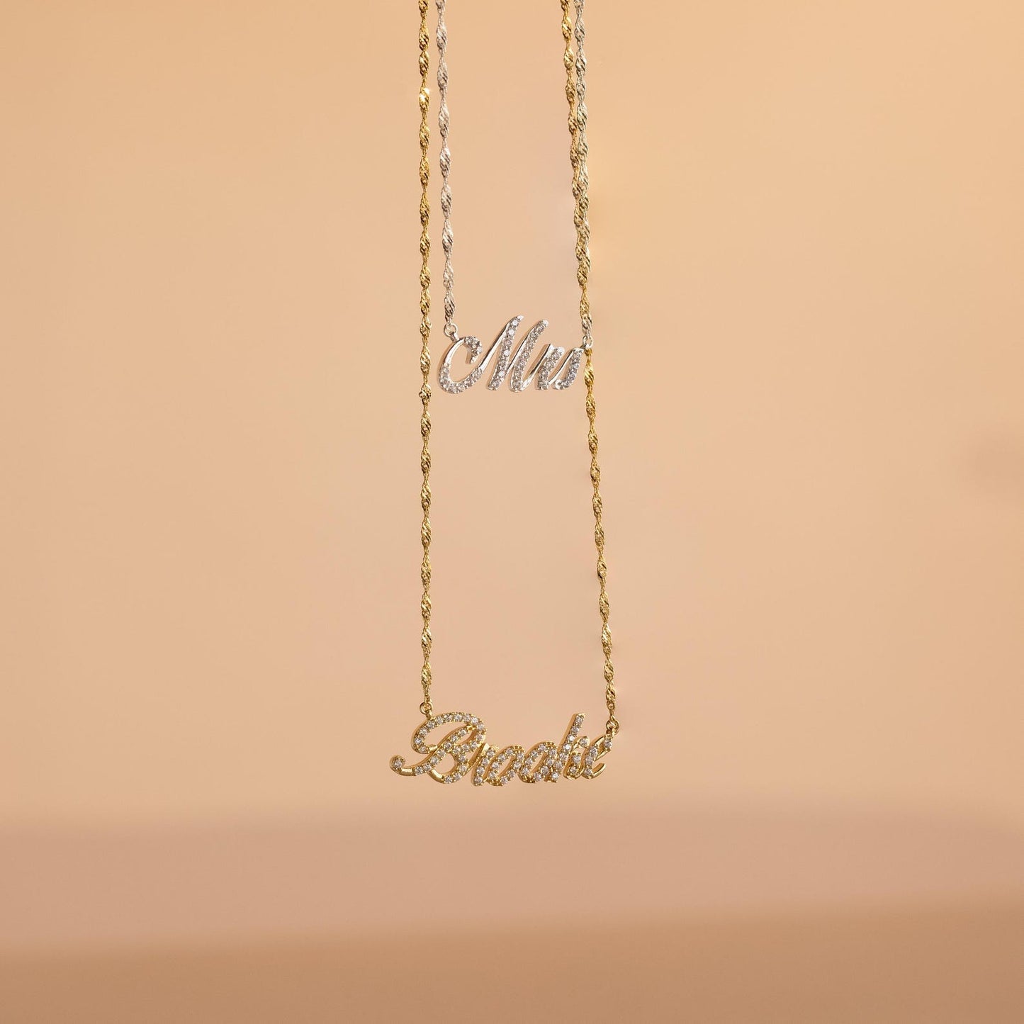 Custom zircon Name Necklace