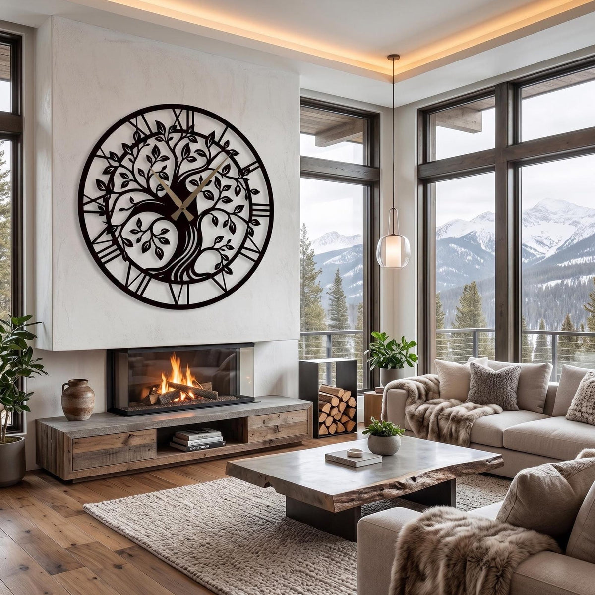 Beautiful Tree clock New Design