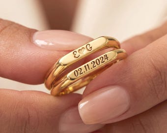 Custom Engraved Gold Ring