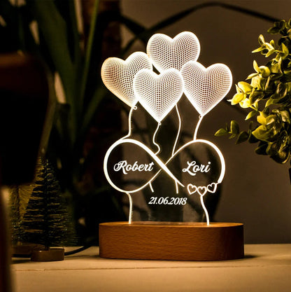 Customized 3D Illusion Lamp