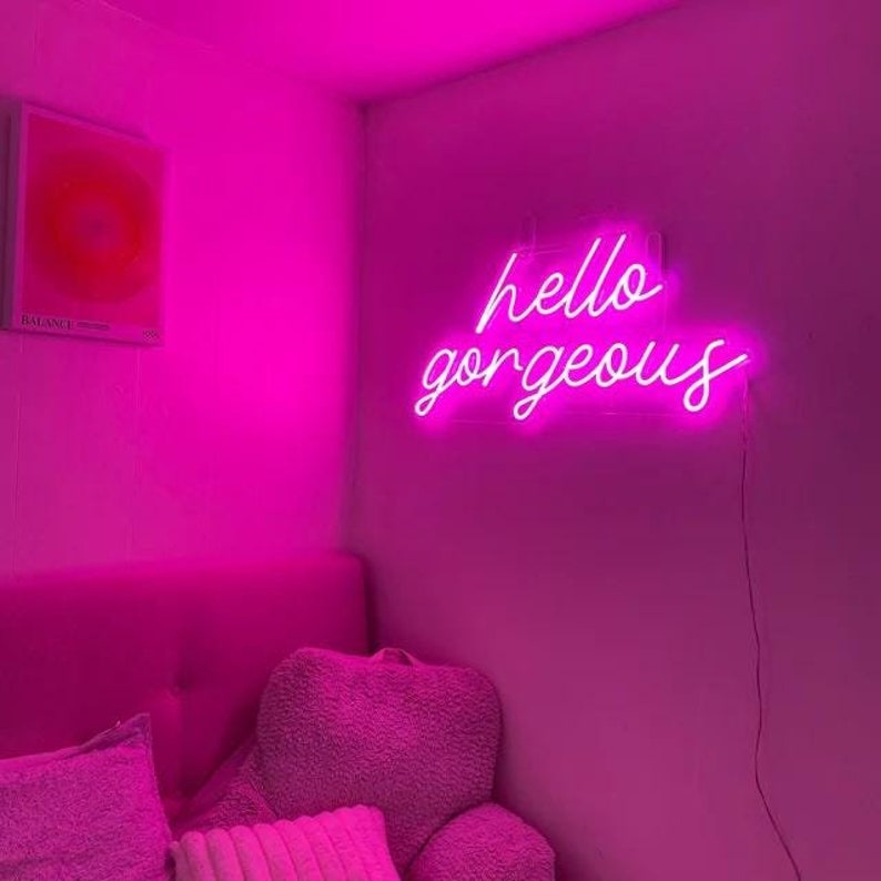 Customized Neon Sign | Neon LED Name & Logo Light Sign | Thick Acrylic Backplate
