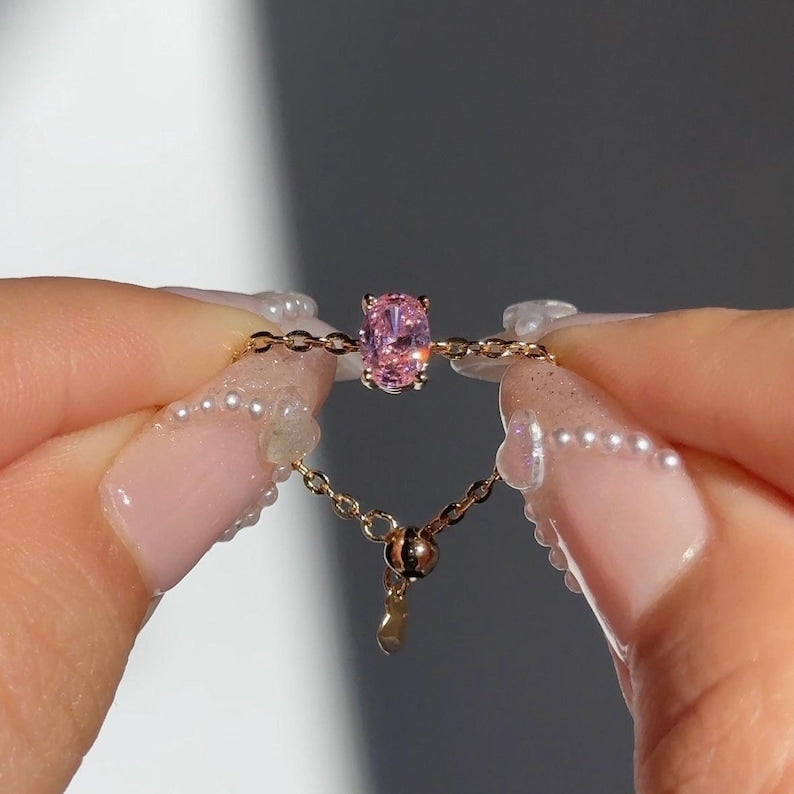 PINK Self-Love Chain Ring
