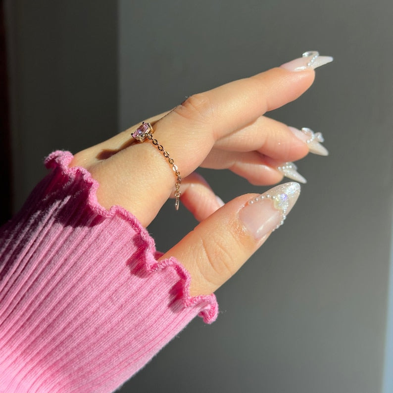 PINK Self-Love Chain Ring