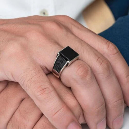 Turkey Black Onyx Statement Ring