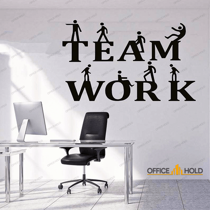 Teamwork 3D Acrylic Wall Art for Office